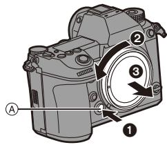 PANASONIC OMe51R - Tournez le capuchon arrêté d'objet et le capuchon du boitant dans le sens de la flèche pour les retarder. - 2
