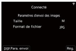 PANASONIC OMe51R - Vérifiez les paramètres d'envoi sur l'appareil photo, puis appuyez sur MENO ou - 1