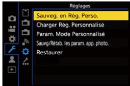 PANASONIC OMe51R - Mémorisation dans le mode personnelisé - 1
