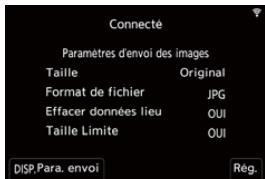 PANASONIC OMe51R - Paramètres d'envoi d'une image - 1
