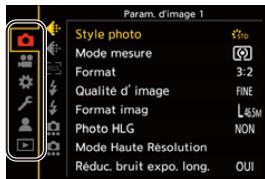 PANASONIC OMe51R - Sélectionnez un onglet principal. - 1