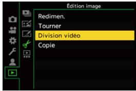 PANASONIC OMe51R - Sélectionnez [Division video]. - 1