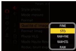 PANASONIC OMe51R - Choisissez un paramètre et puis validez votre sélection. - 1