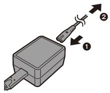 PANASONIC OMe51R - Raccordez le cordon d'alimentation à l'adaptateur secteur, puis branchez à la prise secteur. - 1