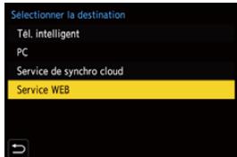 PANASONIC OMe51R - Sélectionnez la destination [Service WEB]. - 1
