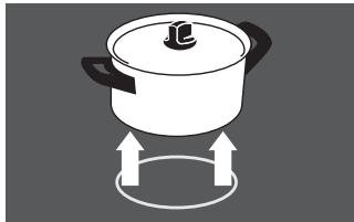 FALCON EXL 110 ECBL/CUE - Utilisation avec une casserole - 4