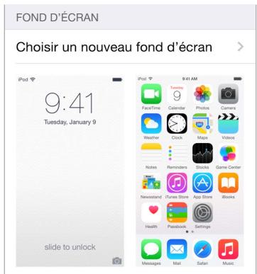 APPLE iPOD TOUCH 32GB PiNk - Changer de fond d'écran - 1