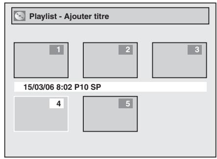 TOSHIBA DR265 - Sélectionnez le titre de votrechoix au moyen de [ / / / ] ,puis appuyez sur [ENTER]. - 1