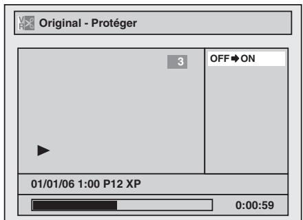 TOSHIBA DR265 - Activation ou désactivation de la protection des titres - 3