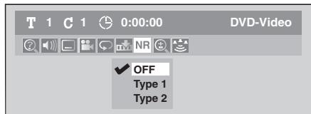 TOSHIBA DR265 - 3) Sélectionnez l'option de votrechoix au moyen de [ /  ] , puis appuyez sur [ENTER]. - 1
