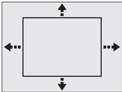 TOSHIBA DR265 - 3) Sélectionnez la portion que vous souhaitez agrandir au moyen de [ /  /  / ] , puis appuyez sur [ENTER]. - 1