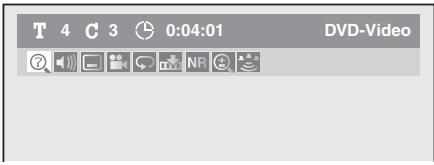 TOSHIBA DR265 - 1) Pendant la lecture, appuyez sur [DISPLAY]. - 1