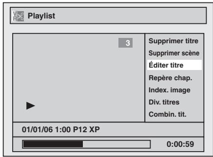 TOSHIBA DR265 - Édition des noms de titres - 2
