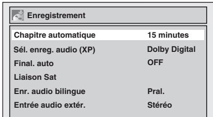 TOSHIBA DR265 - Réglage du chapitrage automatique - 1
