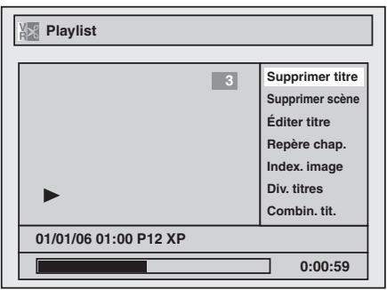 TOSHIBA DR265 - Sélectionnez « Supprimer titre » au moyen de [▲ /▼], puis appuyez sur [ENTER]. - 1