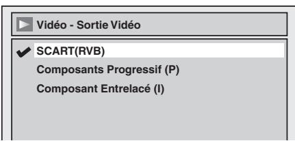 TOSHIBA DR265 - Réglage de la sortie video - 2