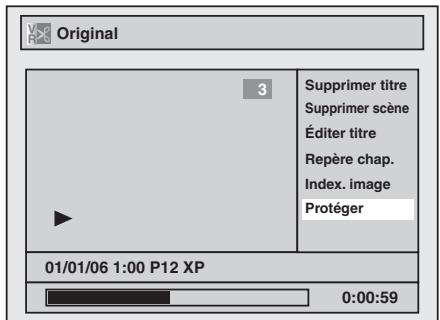 TOSHIBA DR265 - Activation ou désactivation de la protection des titres - 2