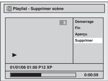 TOSHIBA DR265 - Sélectionnez « Supprimer » au moyen de [ / ] , puis appuyez sur [ENTER]. - 1