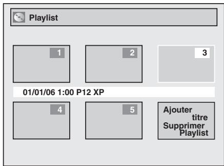 TOSHIBA DR265 - Ajout de titres sur une Playlist - 2
