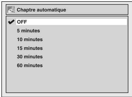 TOSHIBA DR265 - Réglage du chapitrage automatique - 2