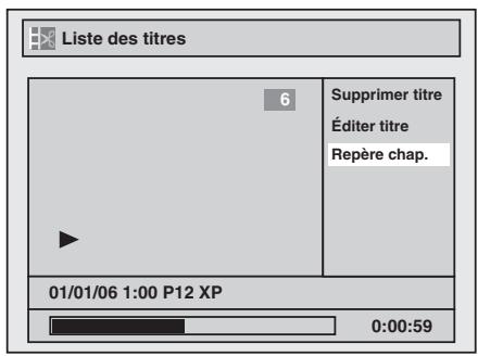 TOSHIBA DR265 - Insertion ou suppression de tous les repères de chapitre dans un titre - 2