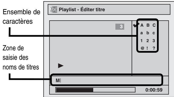 TOSHIBA DR265 - Pour entrer le nom du titre, reportez-vous au « Guide sur l'édition des noms de titres » à la page 92. - 1