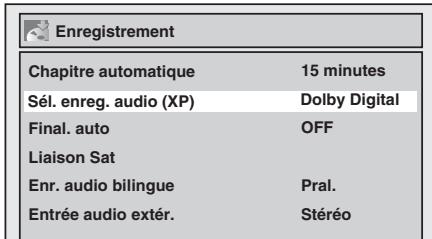 TOSHIBA DR265 - Sélection de l'enregistrement audio (XP) - 2