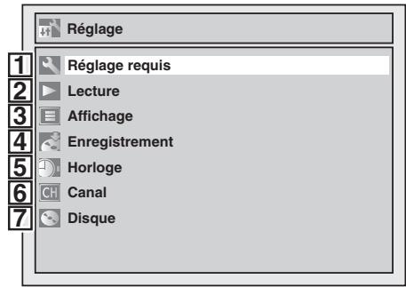 TOSHIBA DR265 - Menu de réglage - 1