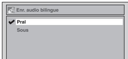 TOSHIBA DR265 - Réglage de l'enregistrement audio bilingue - 1