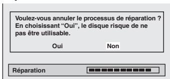 TOSHIBA DR265 - Si vous tentez d'annuler le processus de réparation - 1