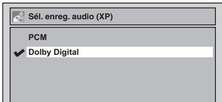 TOSHIBA DR265 - Sélection de l'enregistrement audio (XP) - 3