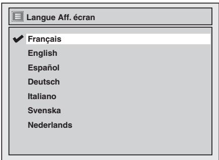 TOSHIBA DR265 - Choix de la langue d'affichage à l'écran - 2