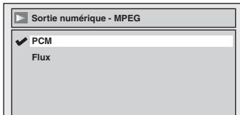 TOSHIBA DR265 - C Régliages pour les signaux MPEG (Par défaut : PCM) - 1
