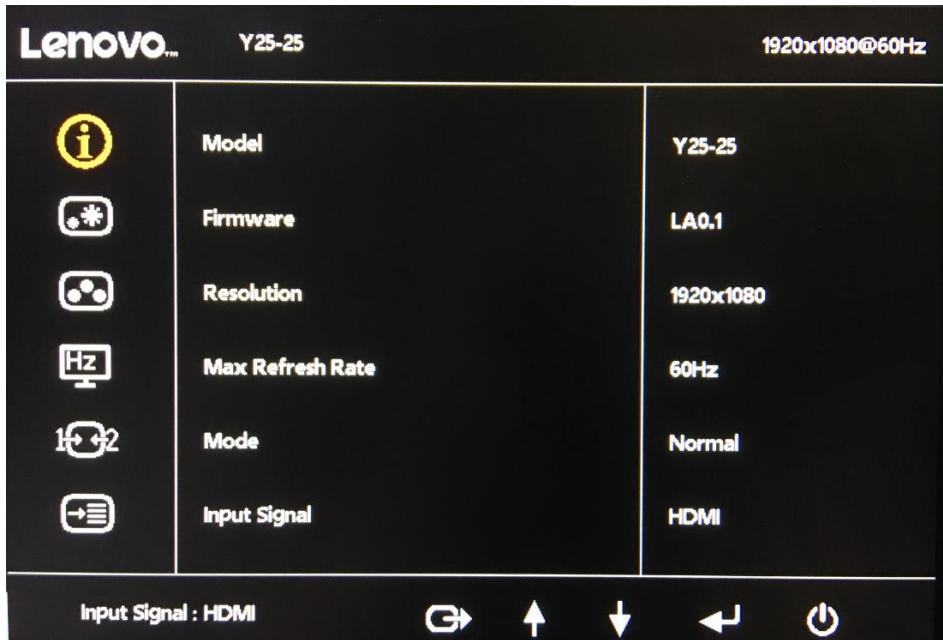 LENOVO Y25-25 - Faible lumière bleue - 1