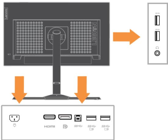 LENOVO Y25-25 - Connector et allumer votre moniteur - 3