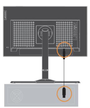 LENOVO Y25-25 - Connector et allumer votre moniteur - 16