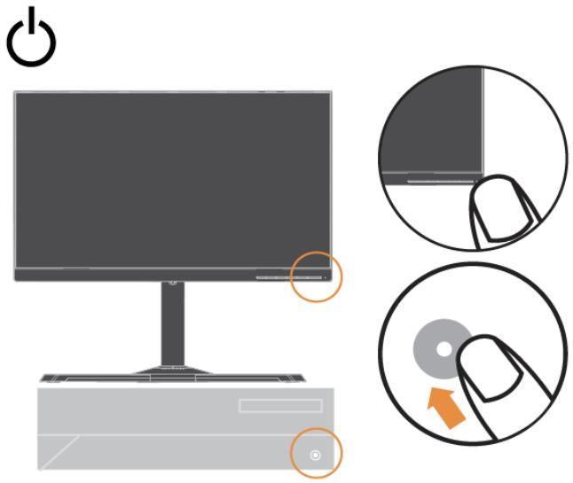 LENOVO Y25-25 - Connector et allumer votre moniteur - 29