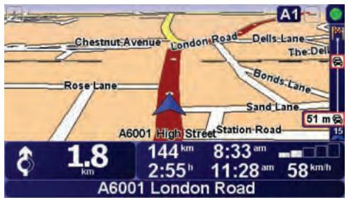 TOMTOM NEW ONE CLASSIC EUR - La barre latérale trafic - 1