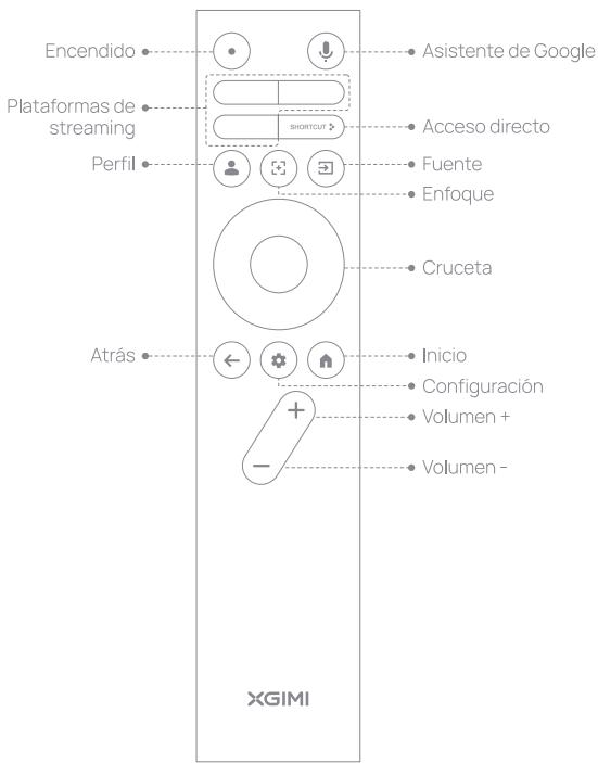 XGIMI HALO+GEN2 - 4.Vista del mando a distancia - 1