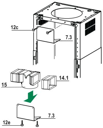 FABER PRIMA iLOT ASO - Sortie de l'air version filtrante - 1