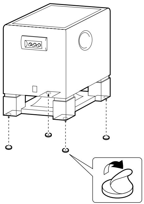 YAMAHA YST-SW320 - Utiliser les tampons anti-dérapage - 1