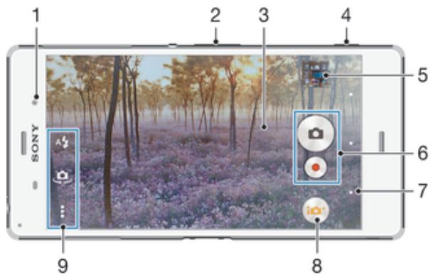 SONY Z3 BLANC - Prendre des photos et enregistrer des videos - 1