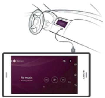 SONY Z3 BLANC - Utiliser votre apparéil avec un système d'infodivertissement embarqué - 1