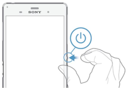 SONY Z3 BLANC - Pour allumer l'appareil - 2