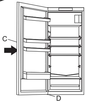 GORENJE ORB153BR4220480 - INVERSION DU SENS D'OUVERTURE DE LA PORTE - 9