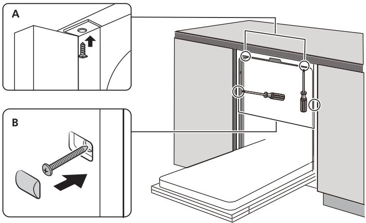 DARTY CLT5947EG - Schritt 3. Schritte zur Installation des Geschirrspulers - 1