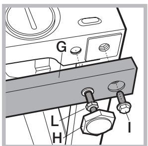 INDESIT WDIL75125EU - Réglage de la machine en hauteur. - 1