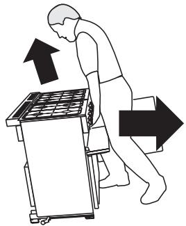 FALCON ELAS 90 ECBL - Déplacement de la cuisineire - 1