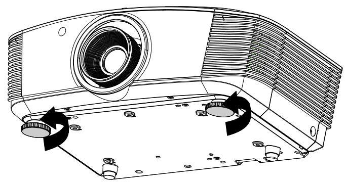 INFOCUS SP8604 - Ajuster le niveau du projecteur - 1
