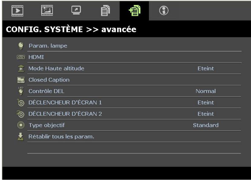 INFOCUS SP8604 - DéCLENCHEUR D'ÉCRAN - 1